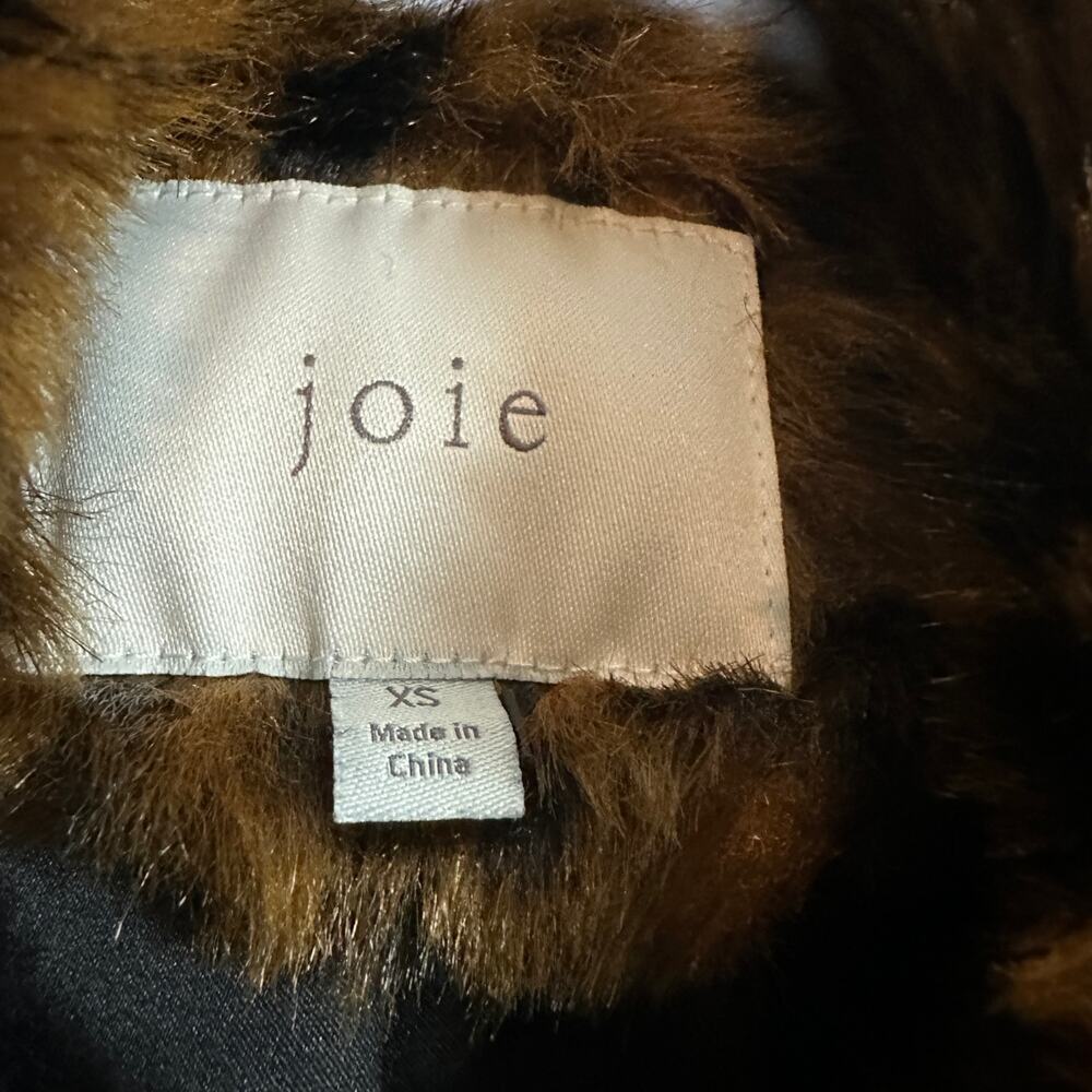 Joie Kisha Leopard Print Faux-Fur Jacket – Size XS - Picture 7 of 11